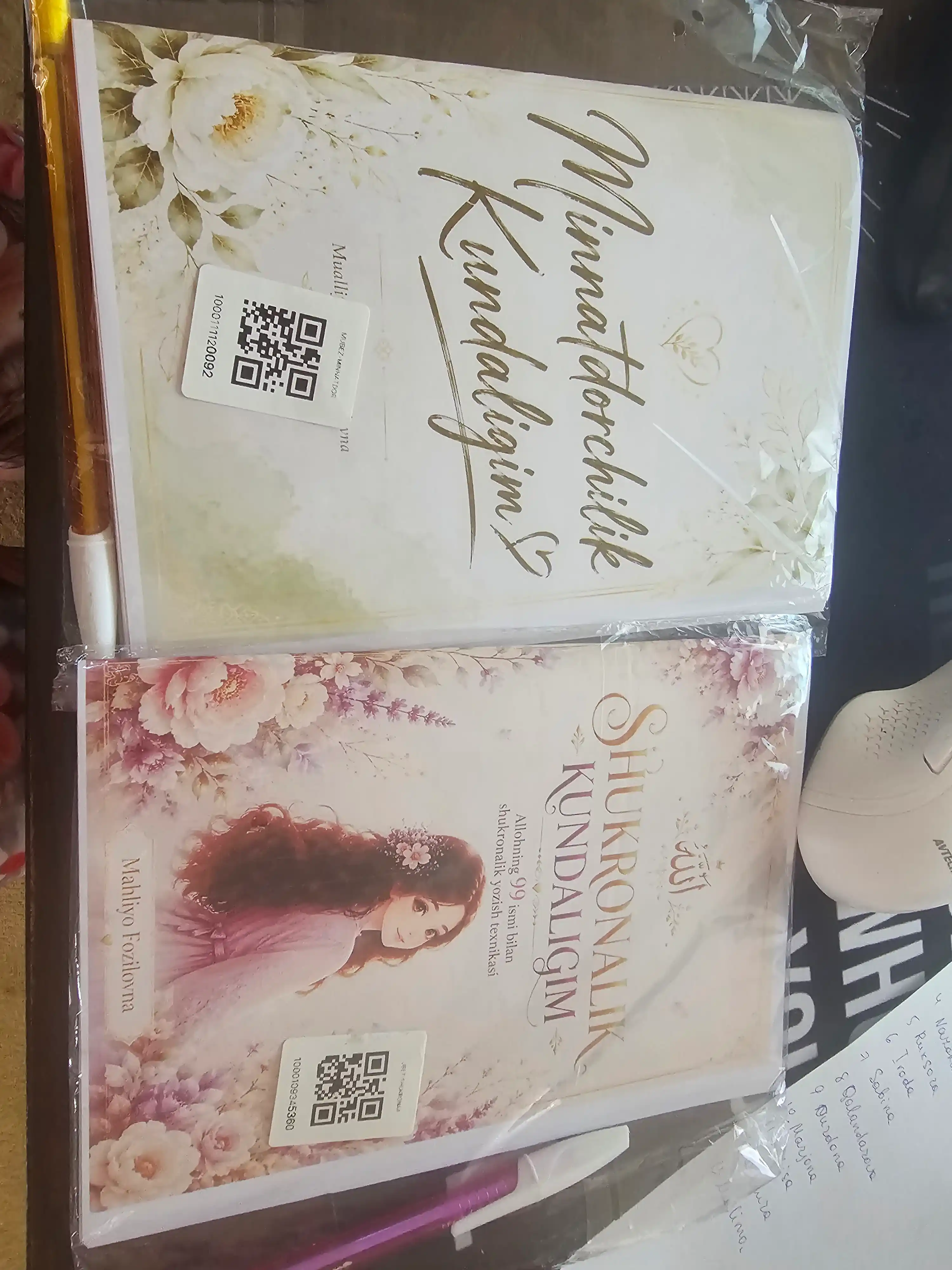 Блокнот для выражения благодарности,методика записи благодарности на основе 99 имён Аллаха