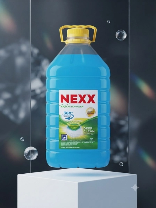"NEXX" nomli suyuq kir yuvish vositasining (jyel) professional tarzda tayyorlangan