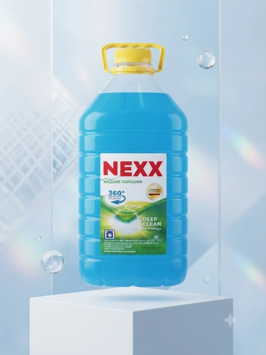 "NEXX" nomli suyuq kir yuvish vositasining (jyel) professional tarzda tayyorlangan - 