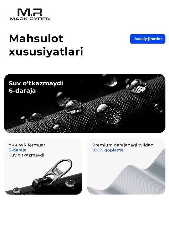 Mark Ryden MR46 raqamli organayzeri, portativ suv o‘tkazmaydigan, erkak-ayol uchun