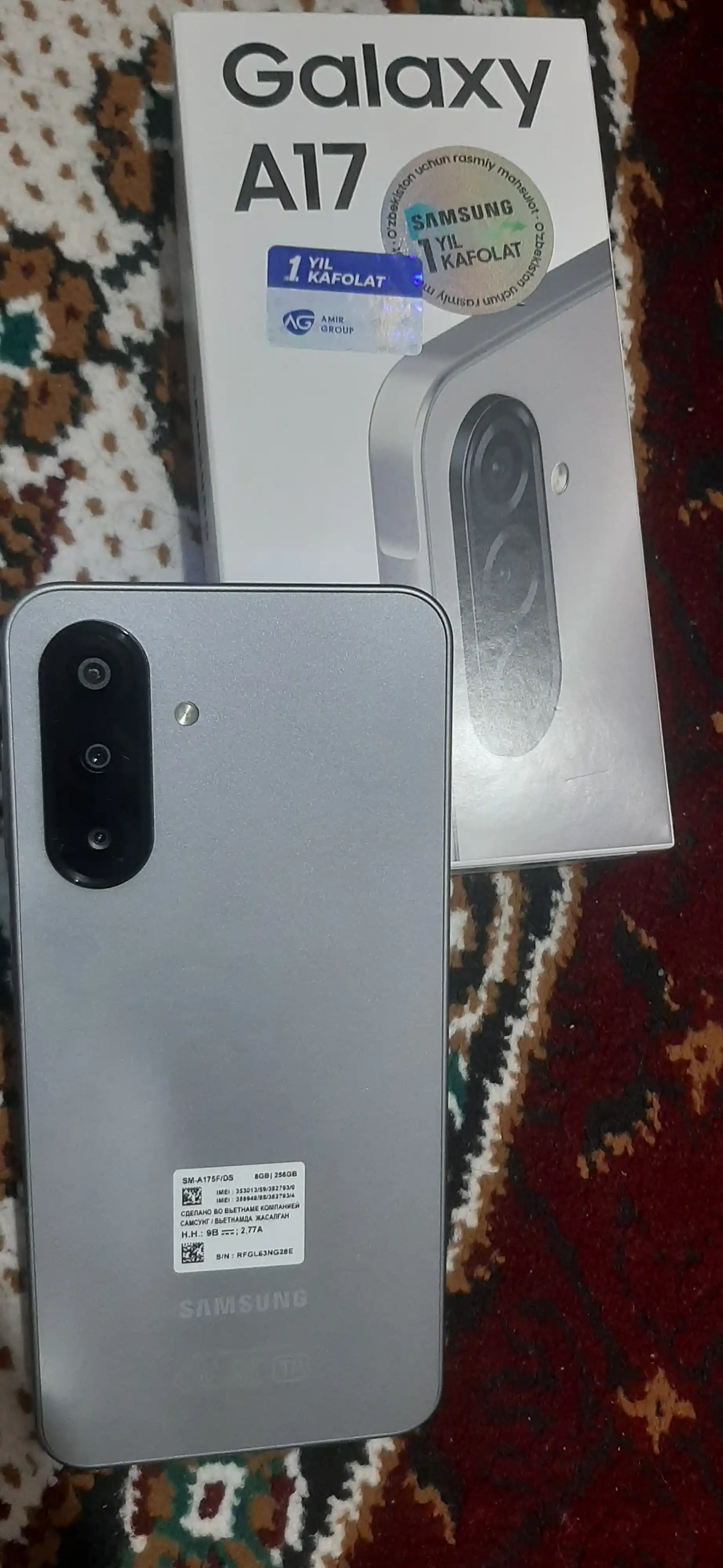 Samsung Galaxy A17 4G, 50MP kamera, 8/256GB gacha, 6.7" Super AMOLED, 5000 mAh 25w, IP54