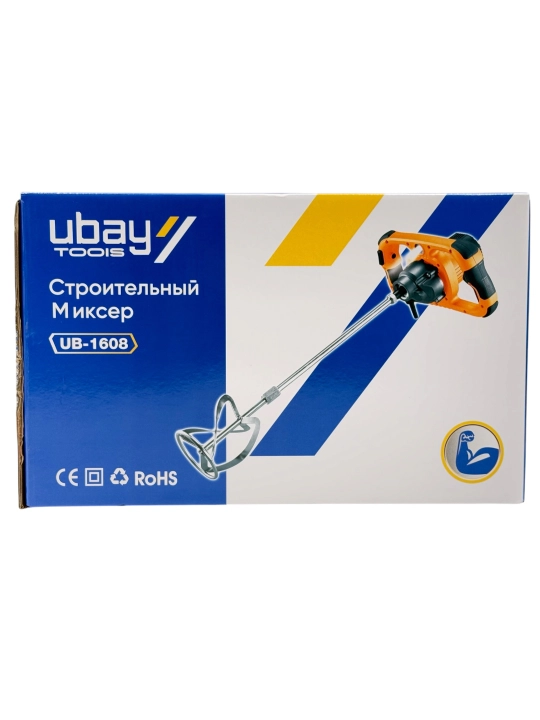 Qurilish mikseri Ubay UB-1608, 1500 Vt, tezlikni sozlash 120-870 aylana/daqiqa