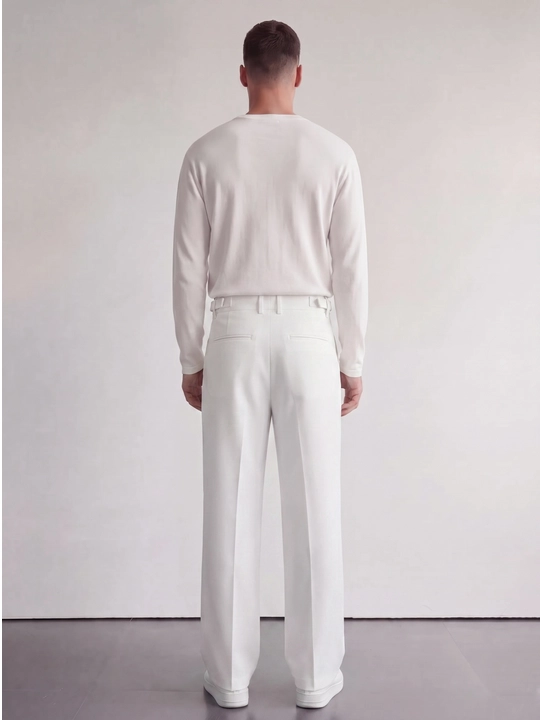 Erkaklar oversayz kenglikda klassik shimi, Old Money uslub, paxta va polyester