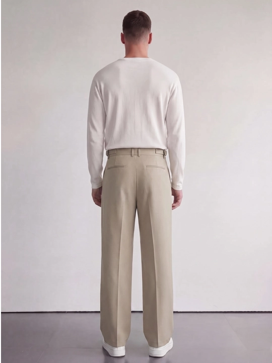 Erkaklar oversayz kenglikda klassik shimi, Old Money uslub, paxta va polyester