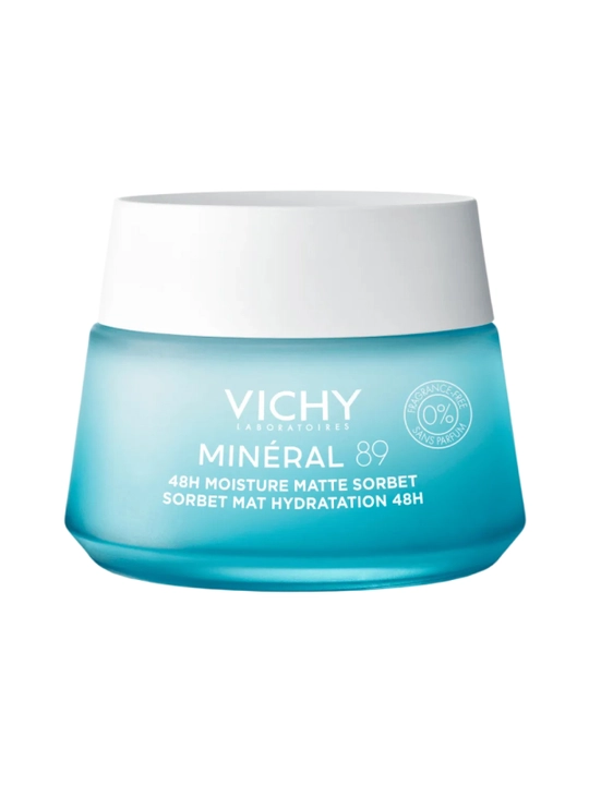 VICHY Mineral 89 Гель-сорбет для лица увлажняющий 48 часов матирующий 50 мл