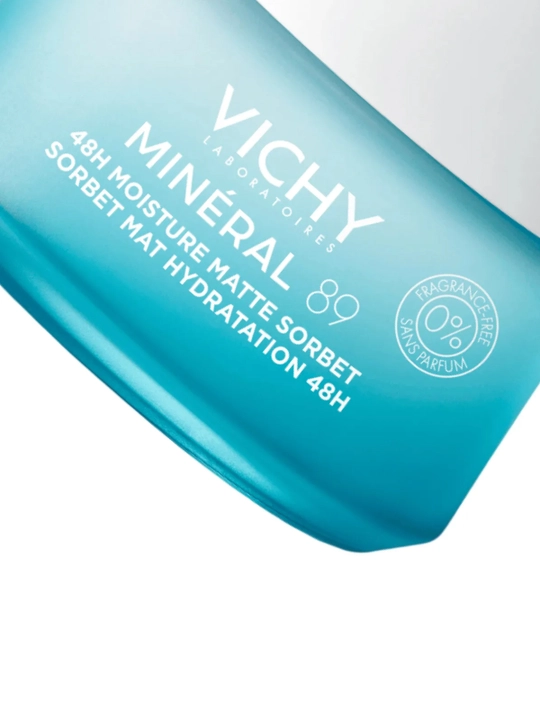 VICHY Mineral 89 Гель-сорбет для лица увлажняющий 48 часов матирующий 50 мл