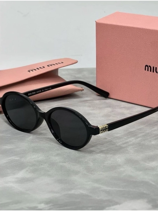 Солнцезащитные очки MiuMiu, унисекс, овальные, стильные