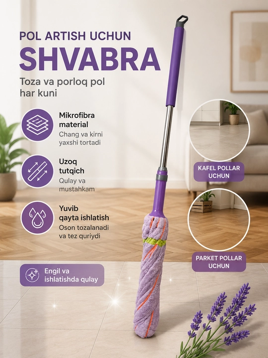 Avtomatik siqiladigan shvabra - 