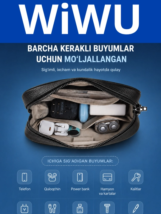 WIWU MASTER - Natural charm va barmoq izi texnologiyasiga ega premium klassdagi barsetka
