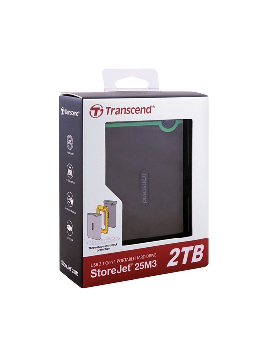 Tashqi qattiq disk Transcend 1TB, 2TB, 4TB StoreJet 25M3 2.5