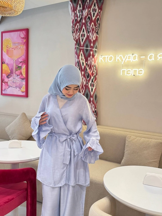 Ayollar uchun komplekt, kofta shim, ikki qismli kostyum, qulay kundalik kiyim,zamonaviy
