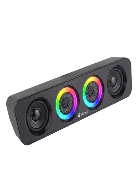 Компьютерные колонки Kisonli i-680BT, Bluetooth, AUX, 2x3W, акустическая система, саундбар