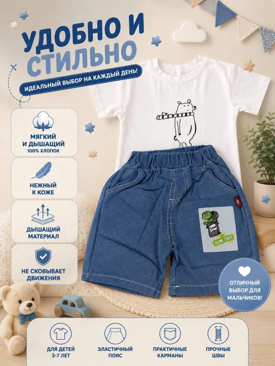 Летний костюм для мальчиков 