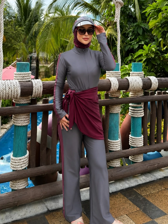 Ayollar cho‘milish kiyimi, Burkini musulmoncha, yopiq, ayollar uchun, plyaj uchun kiyimlar