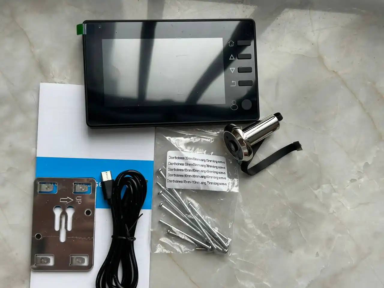 Monitor bilan simsiz kirish eshigi uchun video ko'z