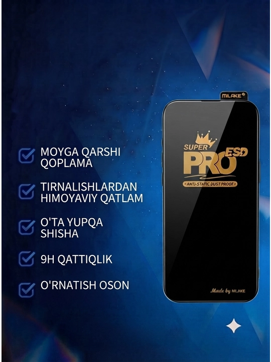 IPhone uchun himoya oynasi