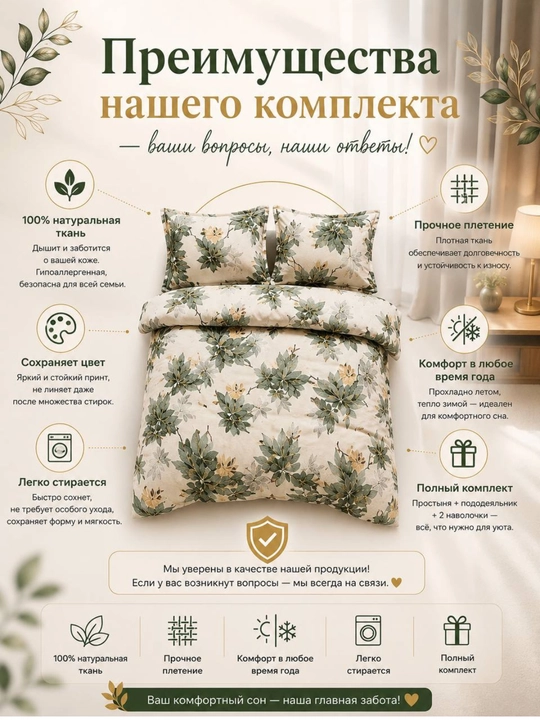 Постельное бельё, 2-спальное, 100% хлопок, простыня на резинке, натуральная ткань