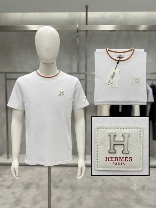 Erkaklar uchun "Hermès Paris" futbolkasi, 100% paxta