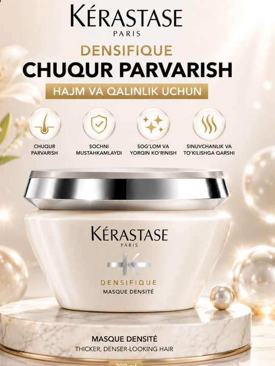 Kérastase Soch uchun maska, oziqlantiruvchi maska, tiklovchi maska, soch maskas - 