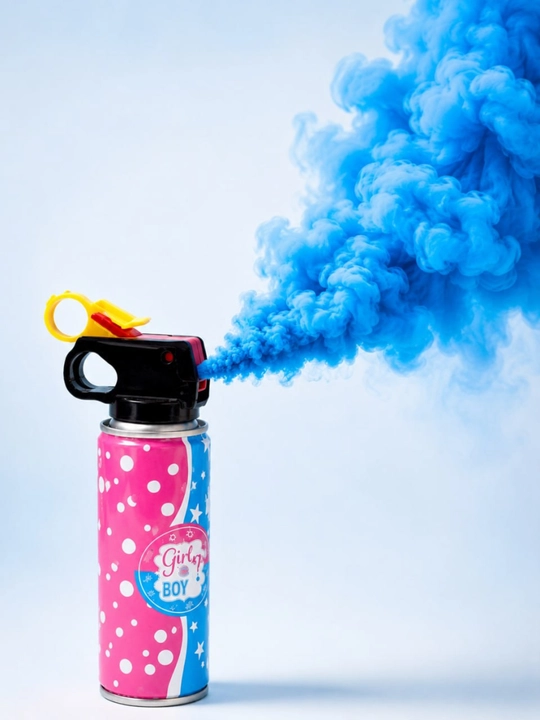 Gender Reveal Spray пушка для гендер пати розовый и синий порошок для Baby Shower - 