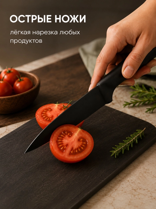 Набор кухонных принадлежностей, 19 предметов, силиконовые лопатки, ложки и ножи