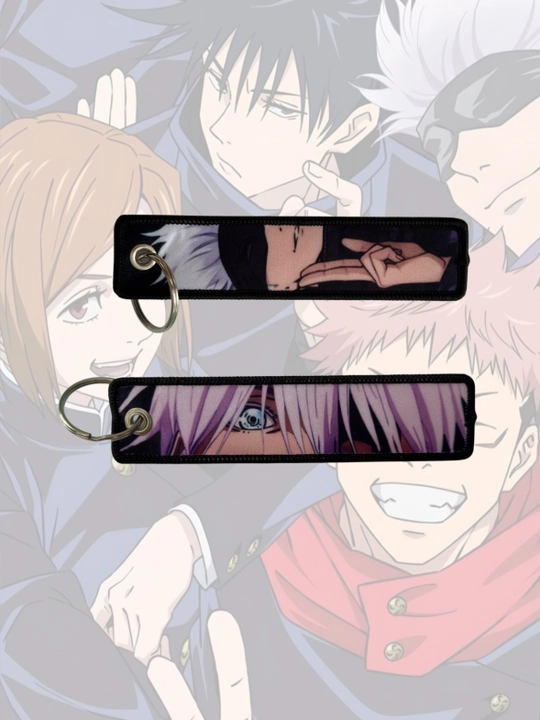 Jujutsu kaisen брелок-жетон, тканевый ремешок для ключей, аксессуар на сумку и рюкзак - 