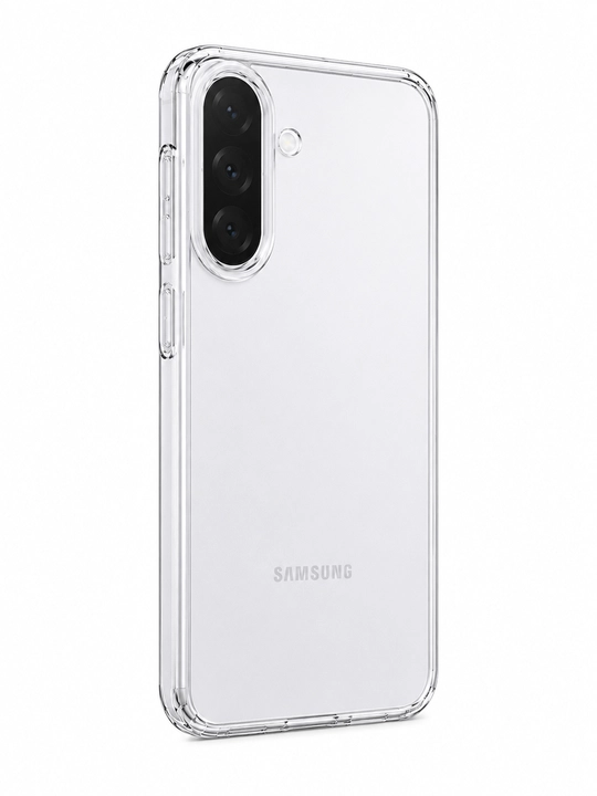 Samsung Galaxy A17 uchun shaffof qattiq plastik g‘ilof - Crystal Clear, kamera himoyasi - 