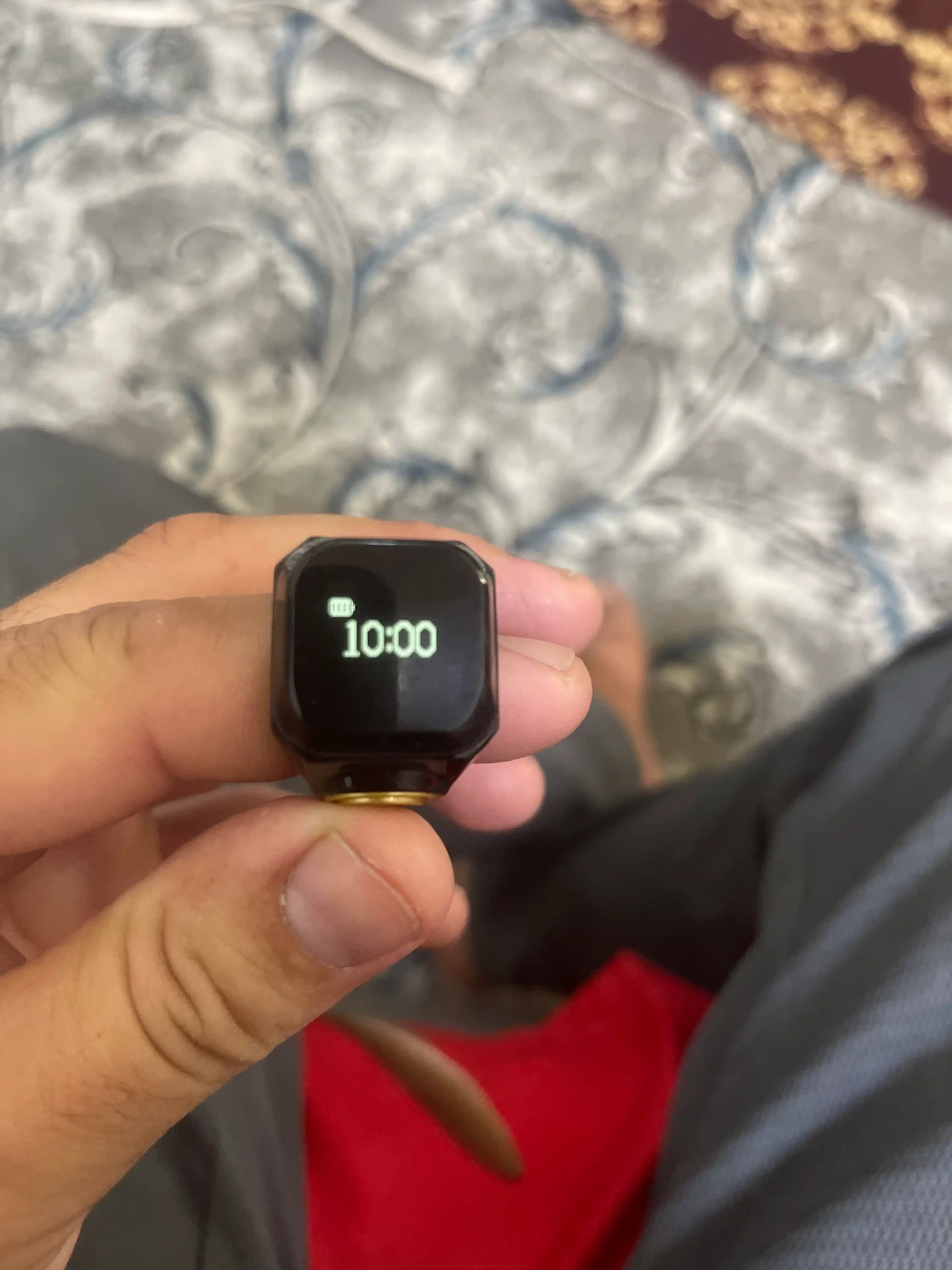 Ilovaga ulangan aqlli zikr sanagich uzuk (Zikr Counter Smart Ring)