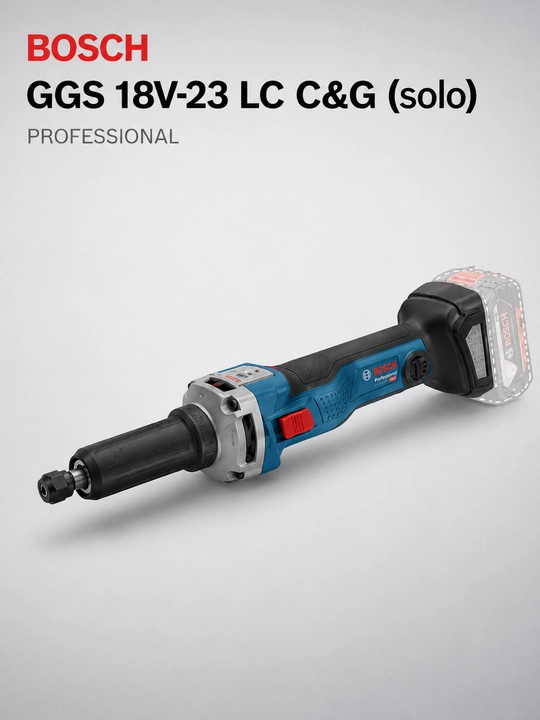 Akkumulyatorli to'g'ri shlifmashina Bosch GGS 18V-23 LC C&G (solo) Professional - 
