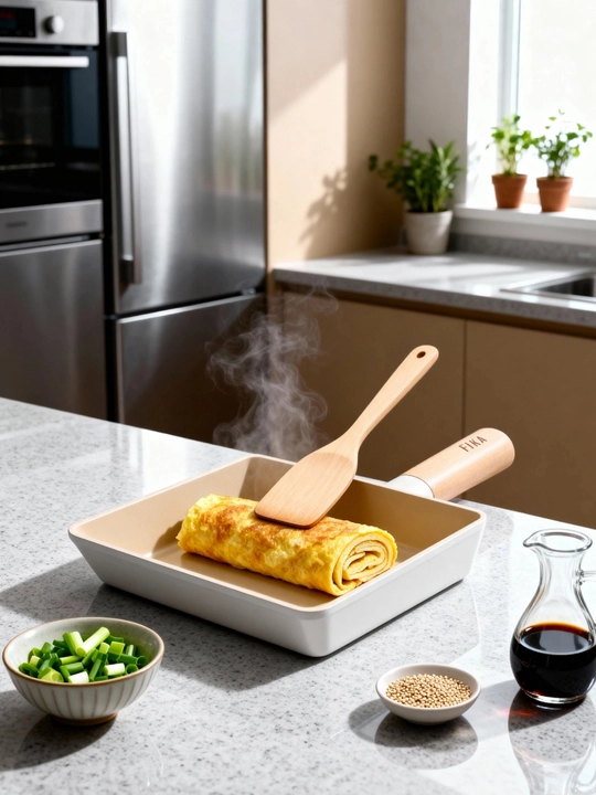 NEOFLAM FIKA Omlet uchun tova, 15 sm, quyma alyuminiydan, tubi induksion, qopqoqsiz