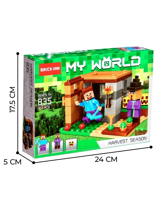 Blok konstruktori My World Gisht, 96 qism - 