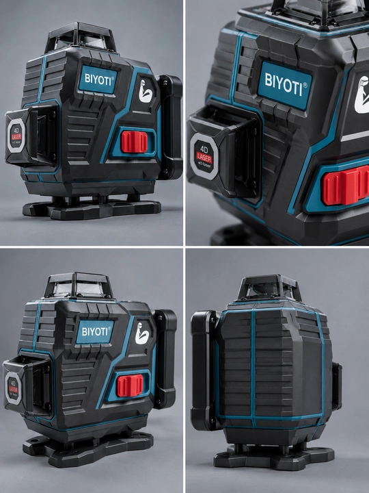 BIYOTI lazer sathi 4D: 16 liniya, shtativ 1.3m, 2 ta 7500 mAh AKB, keys (BYT-4H) - 