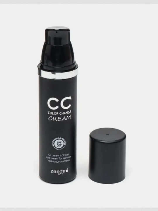 СС крем Zangmi для лица с SPF 50+ PA+++, подстраивающий под цвет лица, 50 г