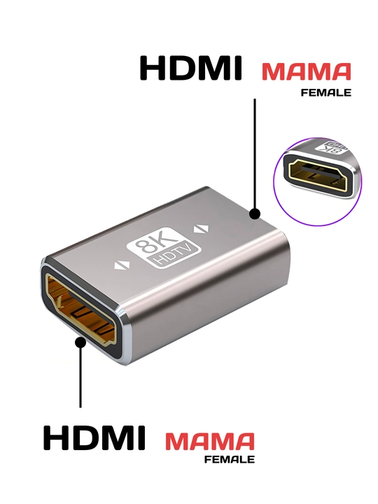 HDMI, Mini HDMI va Micro HDMI adapteri, HDMI 2.1, 8K UHD, HDR, 48 Gbit/s gacha