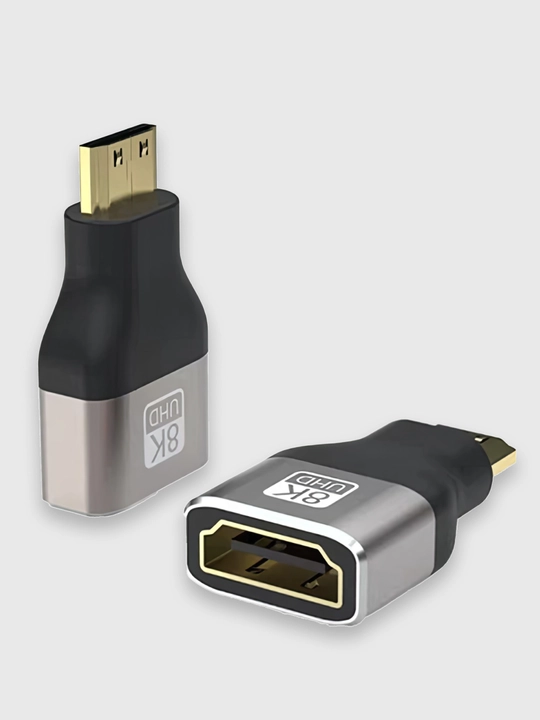 HDMI, Mini HDMI va Micro HDMI adapteri, HDMI 2.1, 8K UHD, HDR, 48 Gbit/s gacha