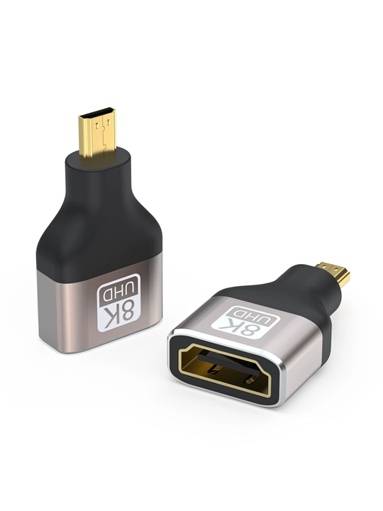HDMI, Mini HDMI va Micro HDMI adapteri, HDMI 2.1, 8K UHD, HDR, 48 Gbit/s gacha