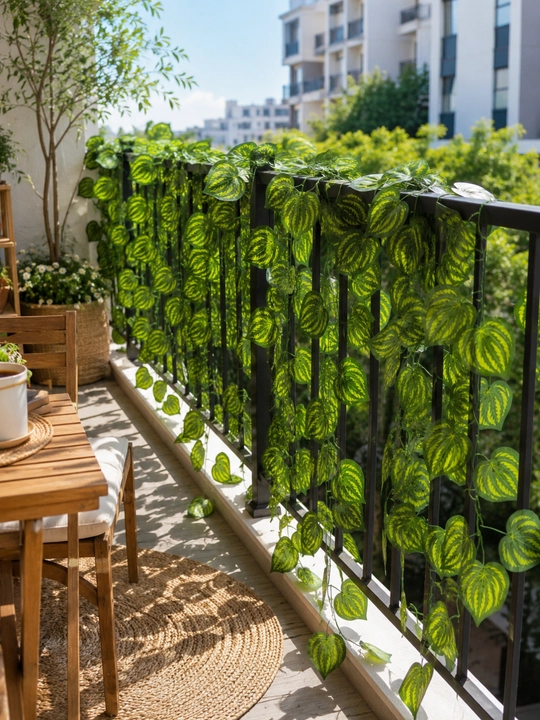 Balkon, terassa va bog' uchun sun'iy dekorativ lianalar, 12 dona