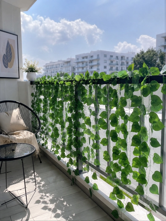 Balkon, terassa va bog' uchun sun'iy dekorativ lianalar, 12 dona