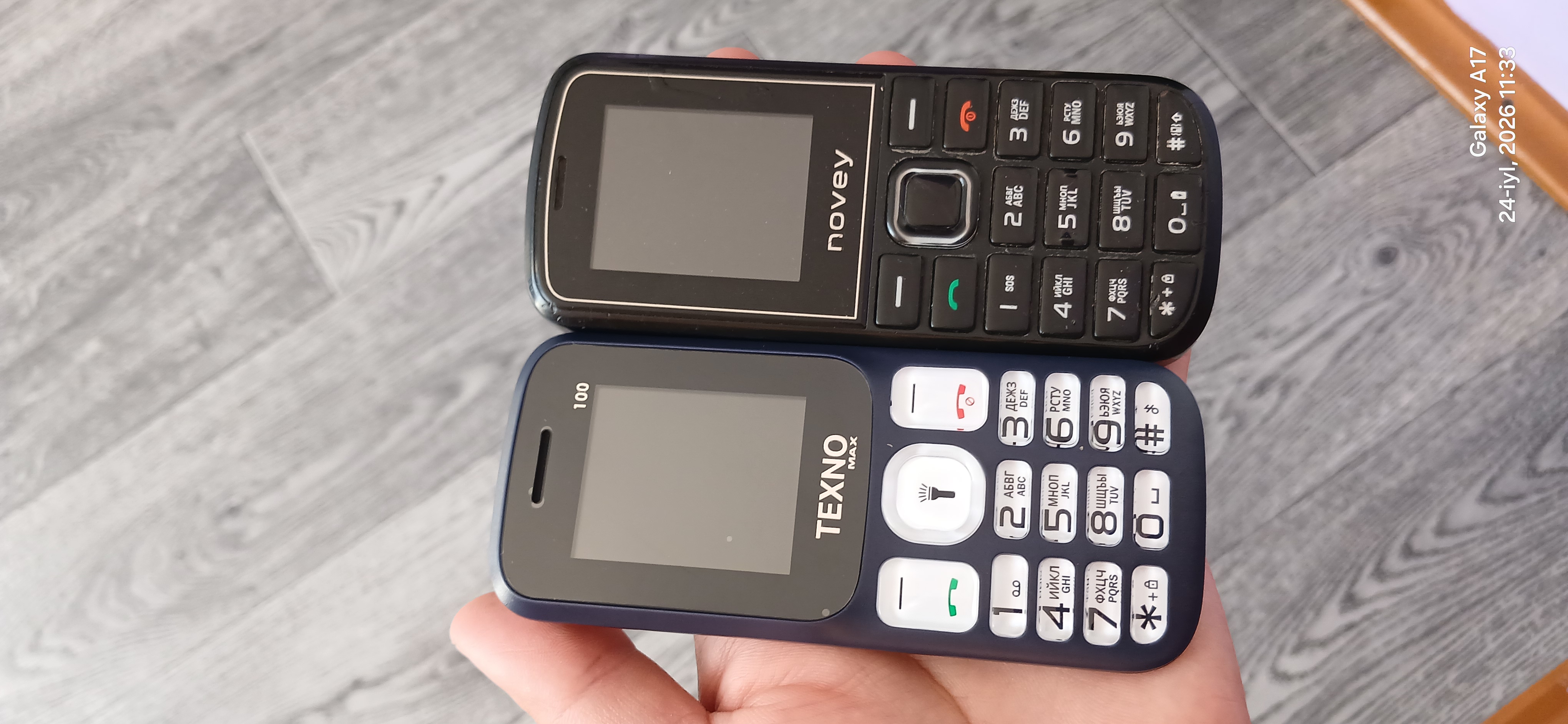 Knopkali Telefon Texnomax 100 Protsessor SPD 6533, 2 sim karta, FM radio, MP3, Ovoz yozish