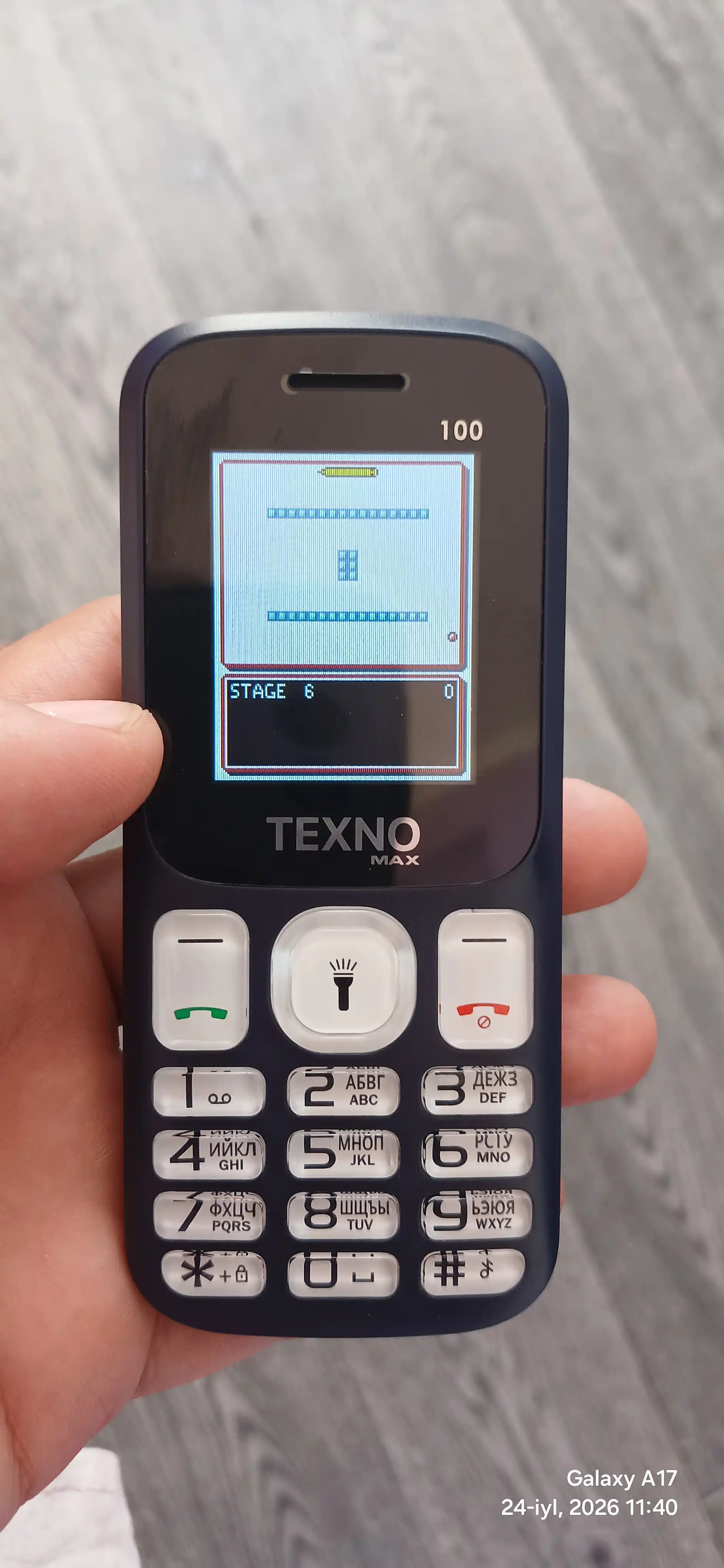 Knopkali Telefon Texnomax 100 Protsessor SPD 6533, 2 sim karta, FM radio, MP3, Ovoz yozish