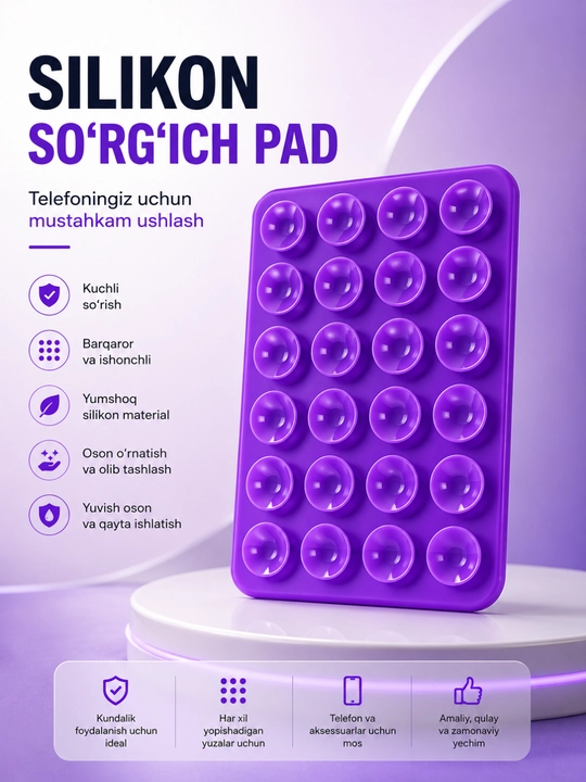 Telefon uchun silikon vakuumli prokladka - 
