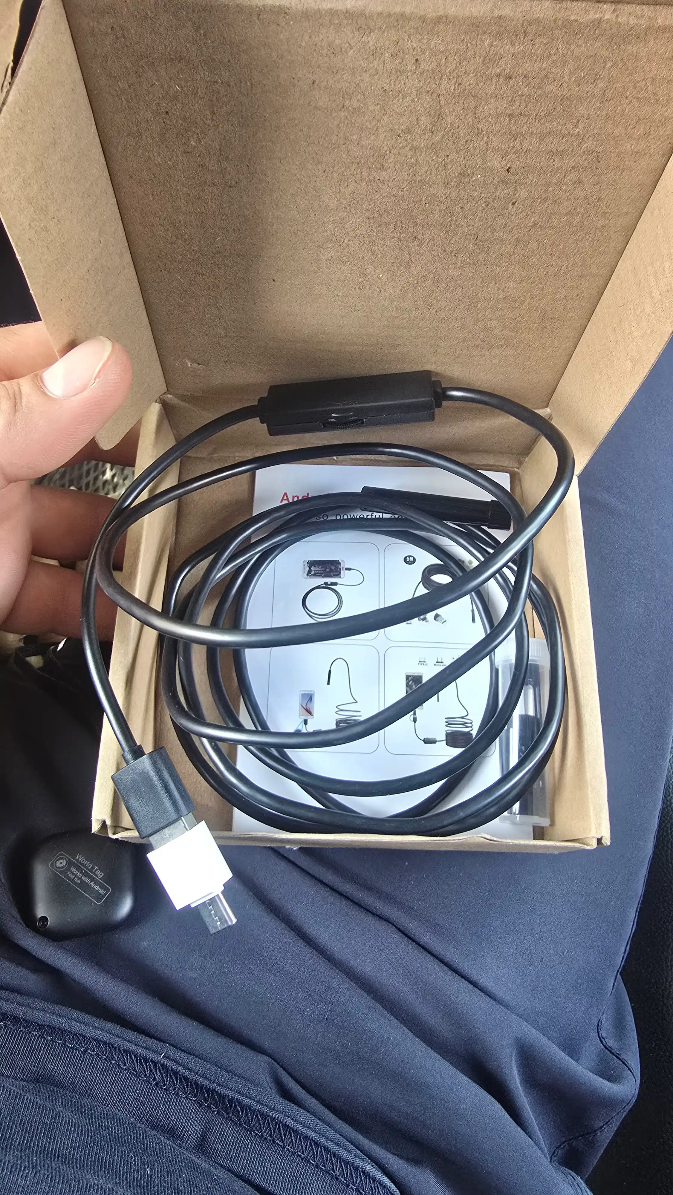 USB endoskop, Android, Windows uchun, 8 mm va 5.5 mm kamera, LED yoritgich, suv o‘tkazmas