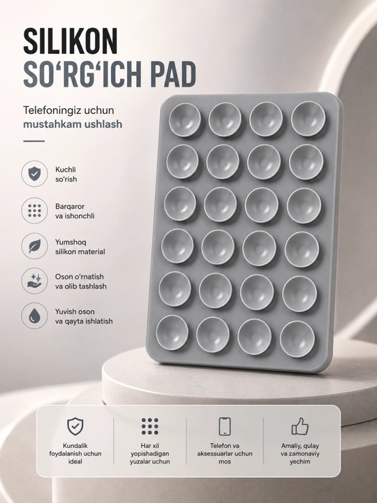 Telefon uchun silikon vakuumli prokladka - 