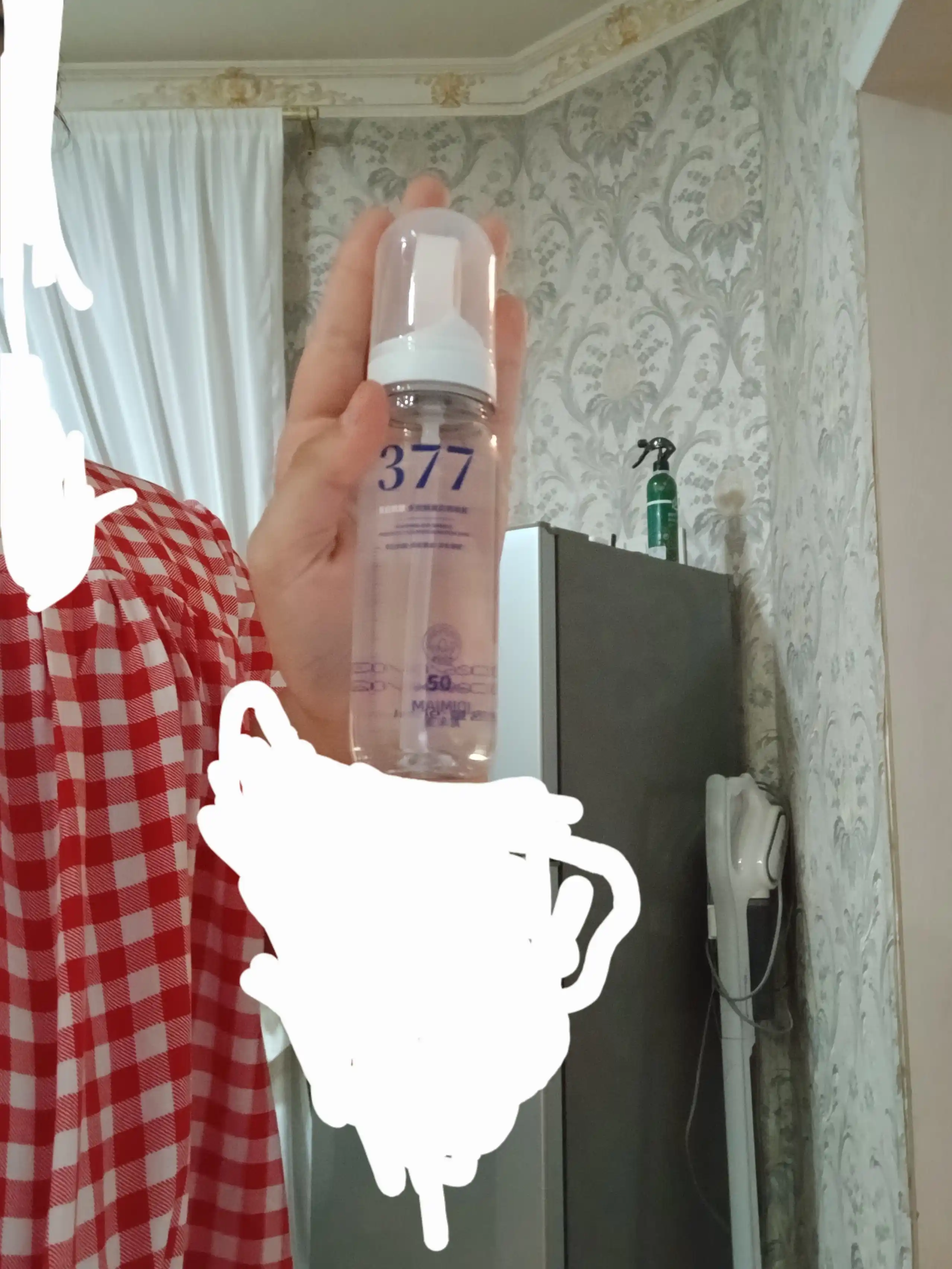 SPF 50+ yuz uchun quyoshdan himoya spreyi, UV himoya mist 377, namlantiruvchi SPF spray