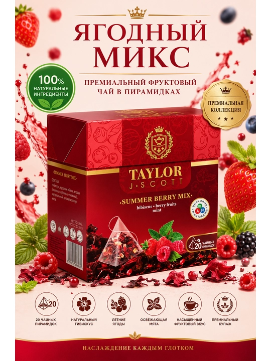 Taylor Пирамидки, Summer Berry Mix, 20 шт - 