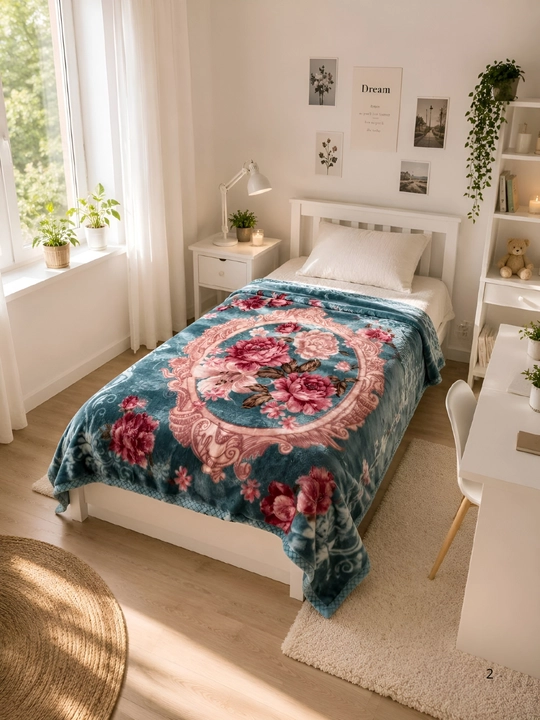Ko'rpa, ikki tomonlama, yumshoq va yengil, yopinchiq sifatida, 1,5*2 m, bir kishilik