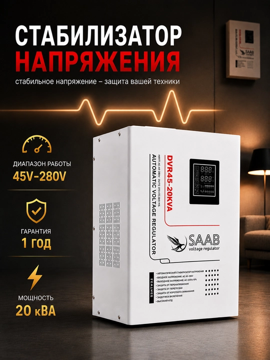 20KVA 45-280V releli kuchlanish stabilizatori - 