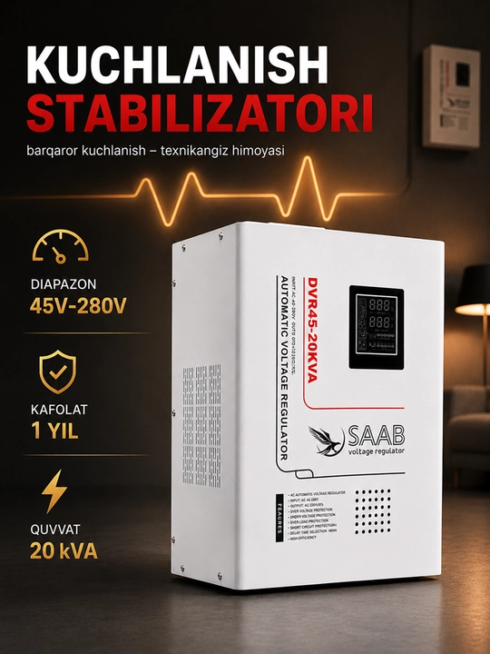 20KVA 45-280V releli kuchlanish stabilizatori