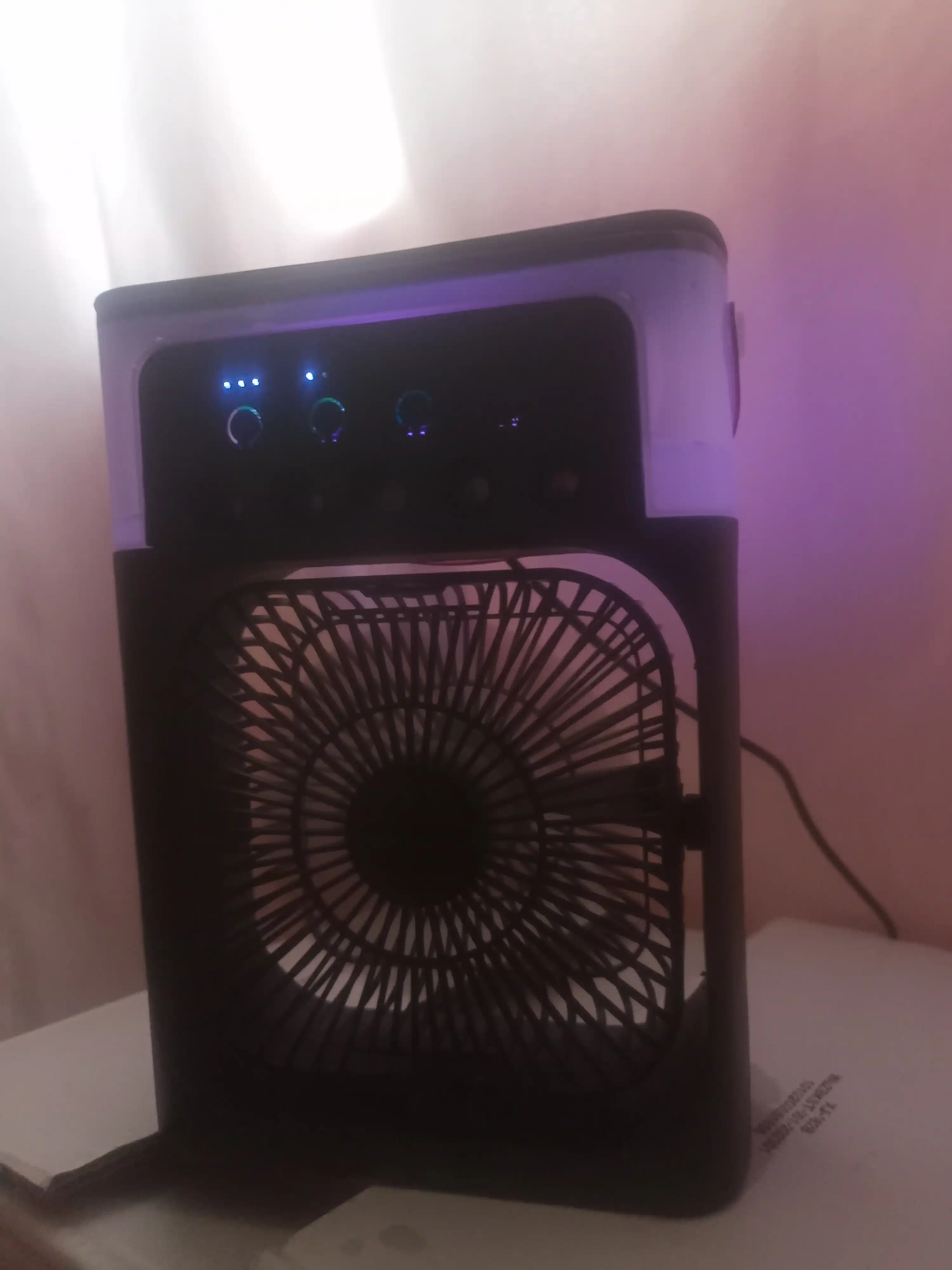 Portativ mini-konditsioner, namlagich, tozalagich va mini ventilyator, 3 tasi 1 da