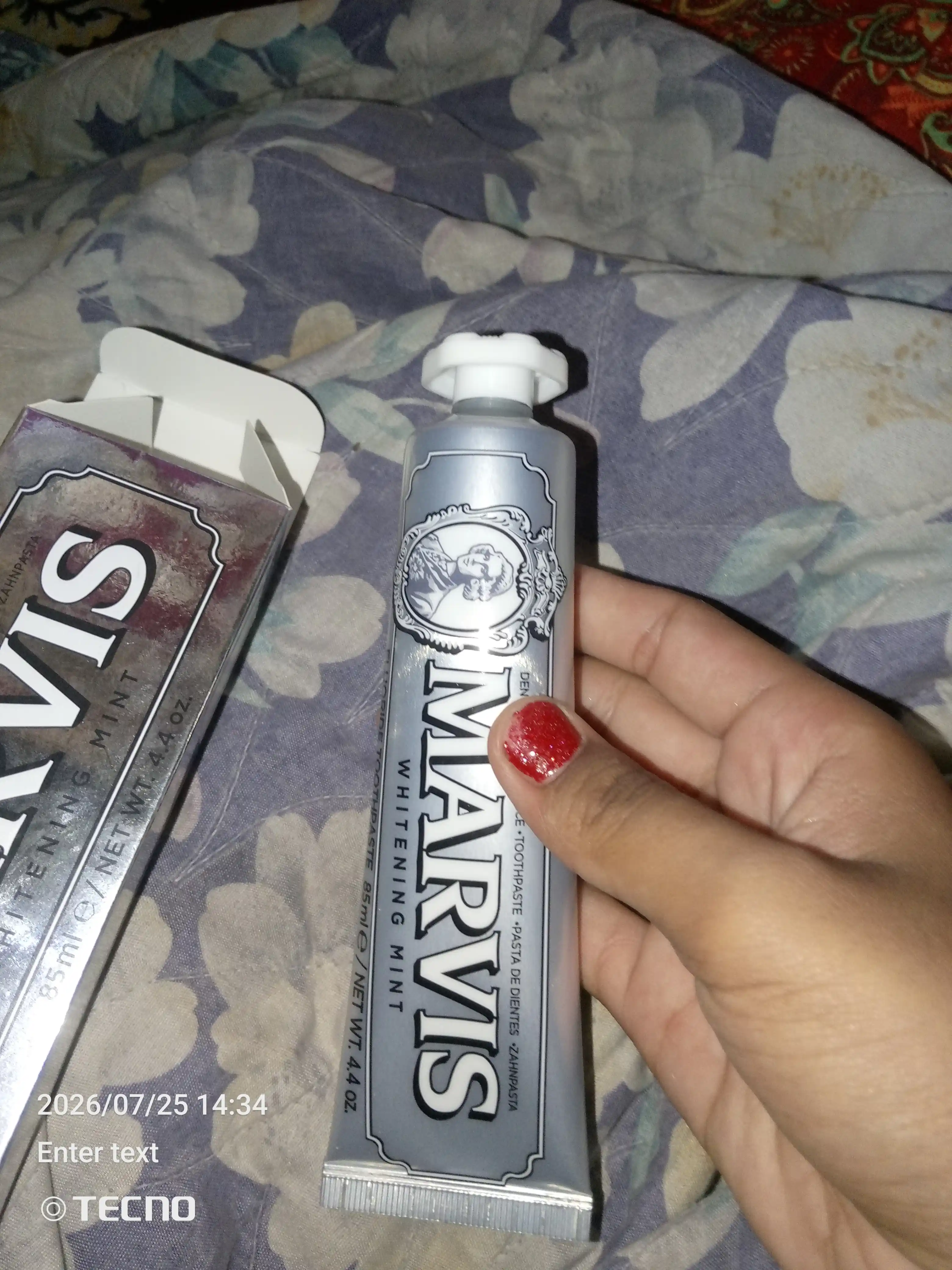 Зубная паста с отбеливающим эффектом, MARVIS Amarelli Licorice Mint, 85 мл
